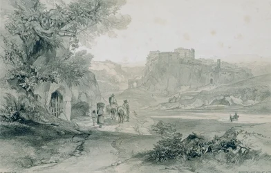 Gezichten in Rome en omgeving: stad en paleis van Valmontone